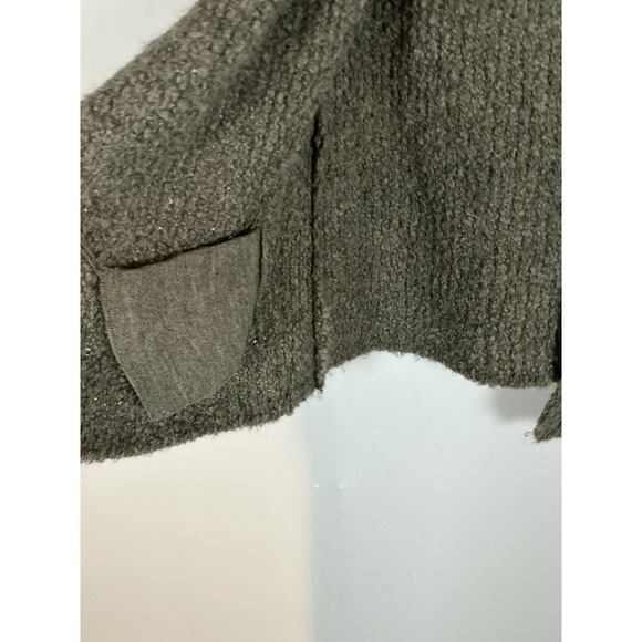 Italian Wool Mohair Cardigan Sweater Women M Brown Berretti Button Up Pockets - Picture 8 of 9